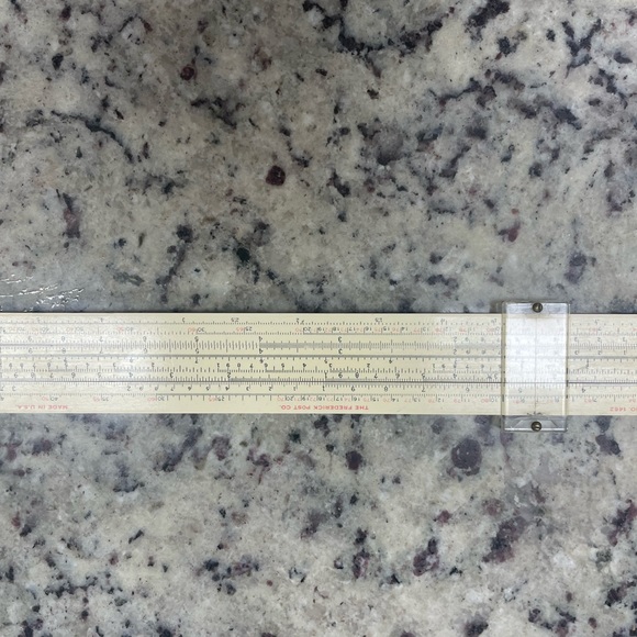 Sliding ruler to calculate math problems - Picture 2 of 2